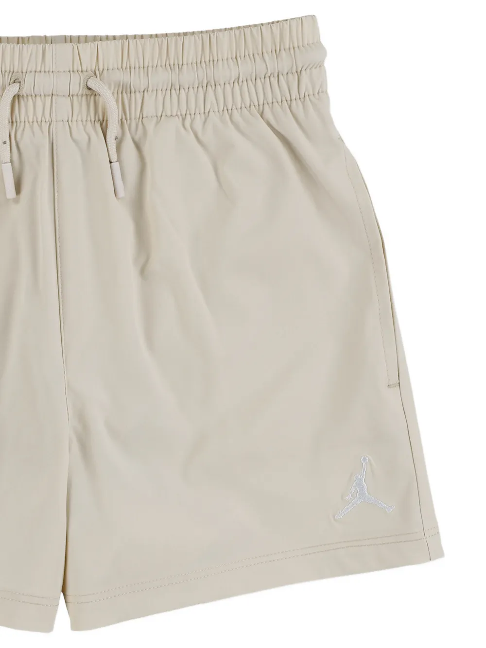 Jordan Kids Shorts met elastische tailleband en logodetail Beige