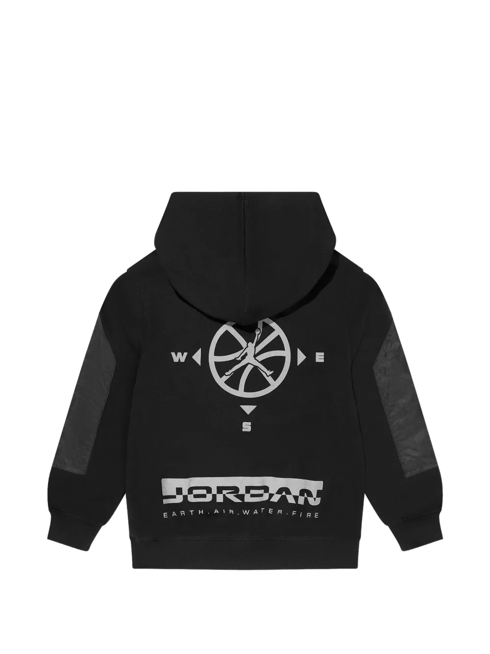 Jordan Kids Hoodie met grafische vlakken Zwart