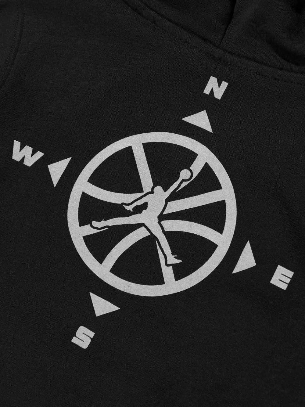 Jordan Kids Hoodie met grafische vlakken Zwart