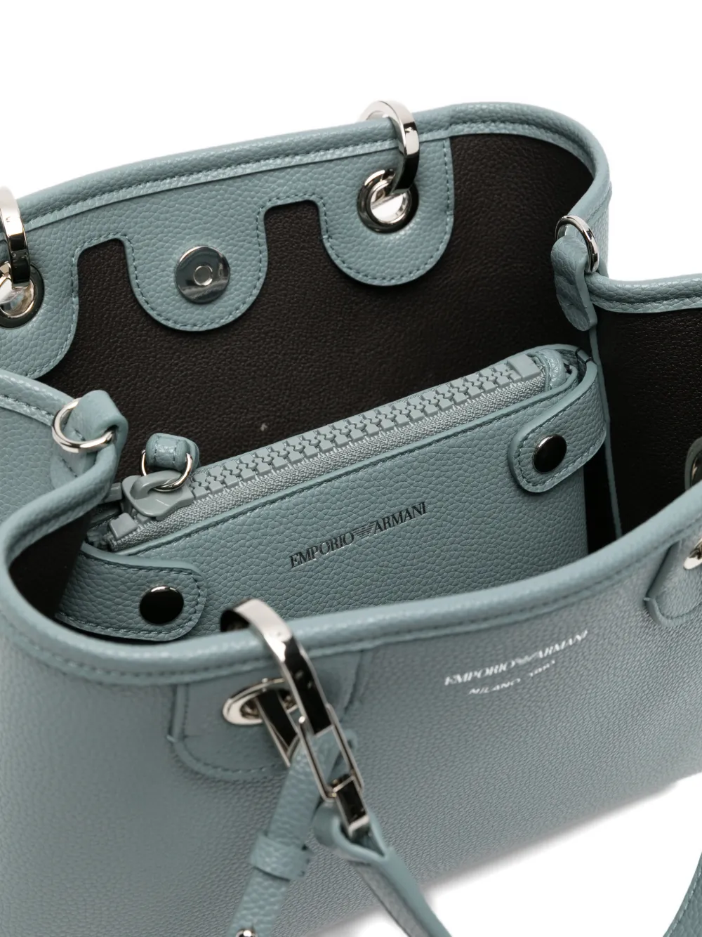 Emporio Armani Shopper met afneembare band Blauw