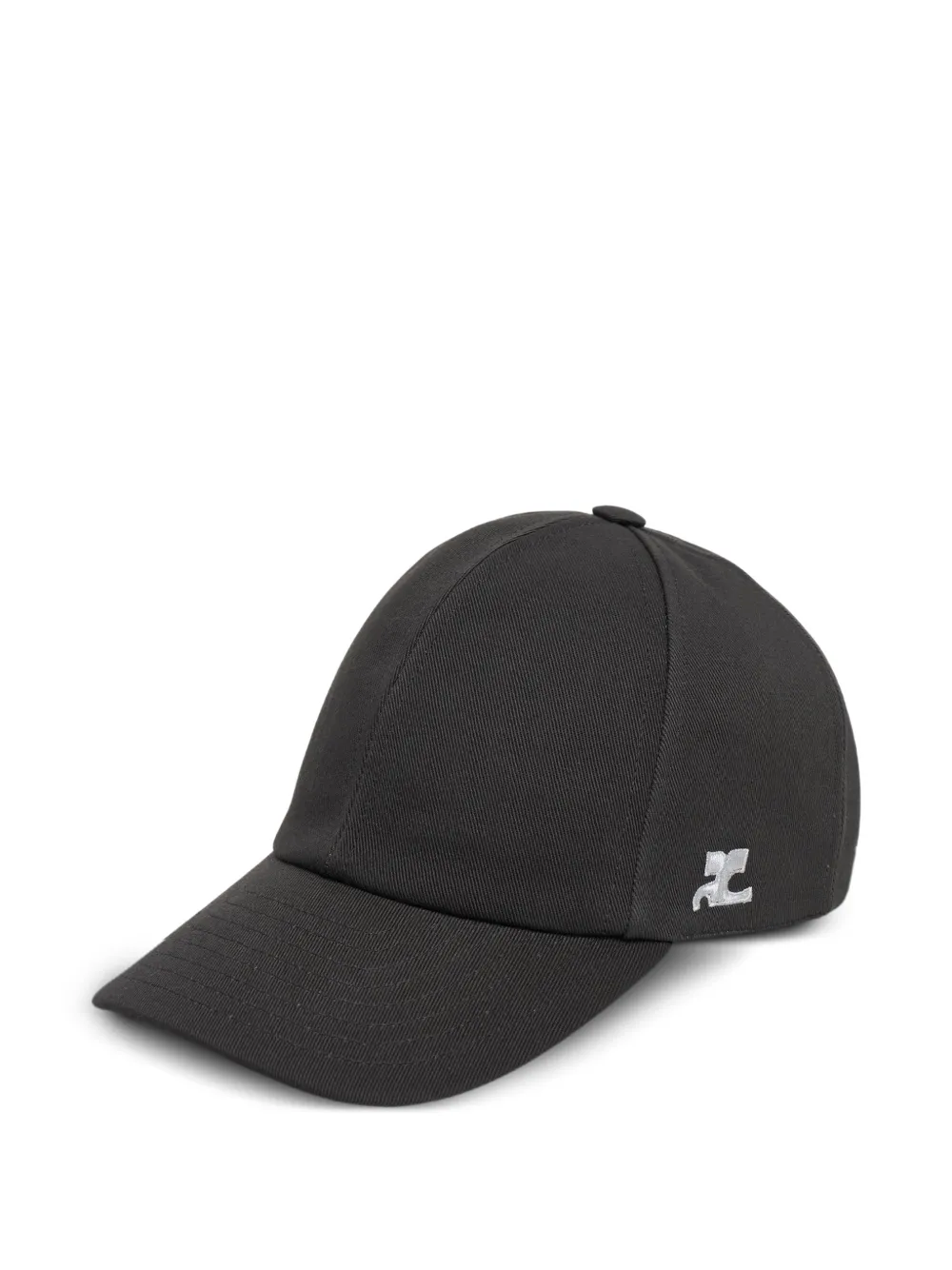  Courrèges Gorra De Algodón - Negro 