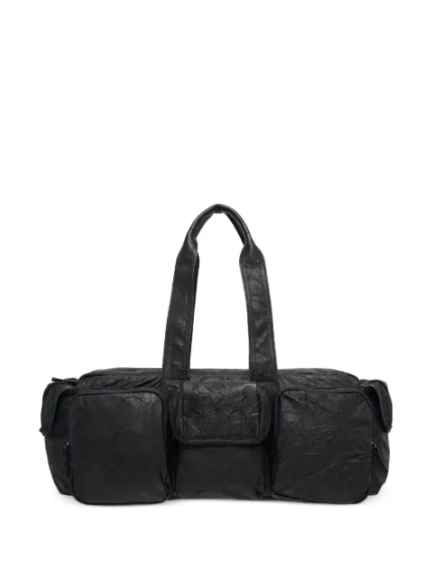 Y's wrinkled-leather shoulder bag