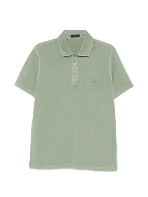 Fay buttoned short-sleeve polo shirt