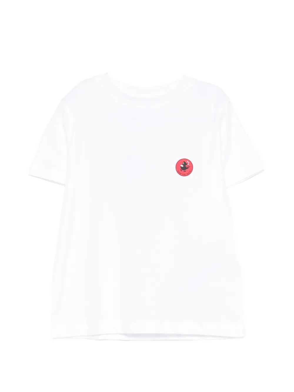 Save The Duck Kids logo-print T-shirt - Bianco