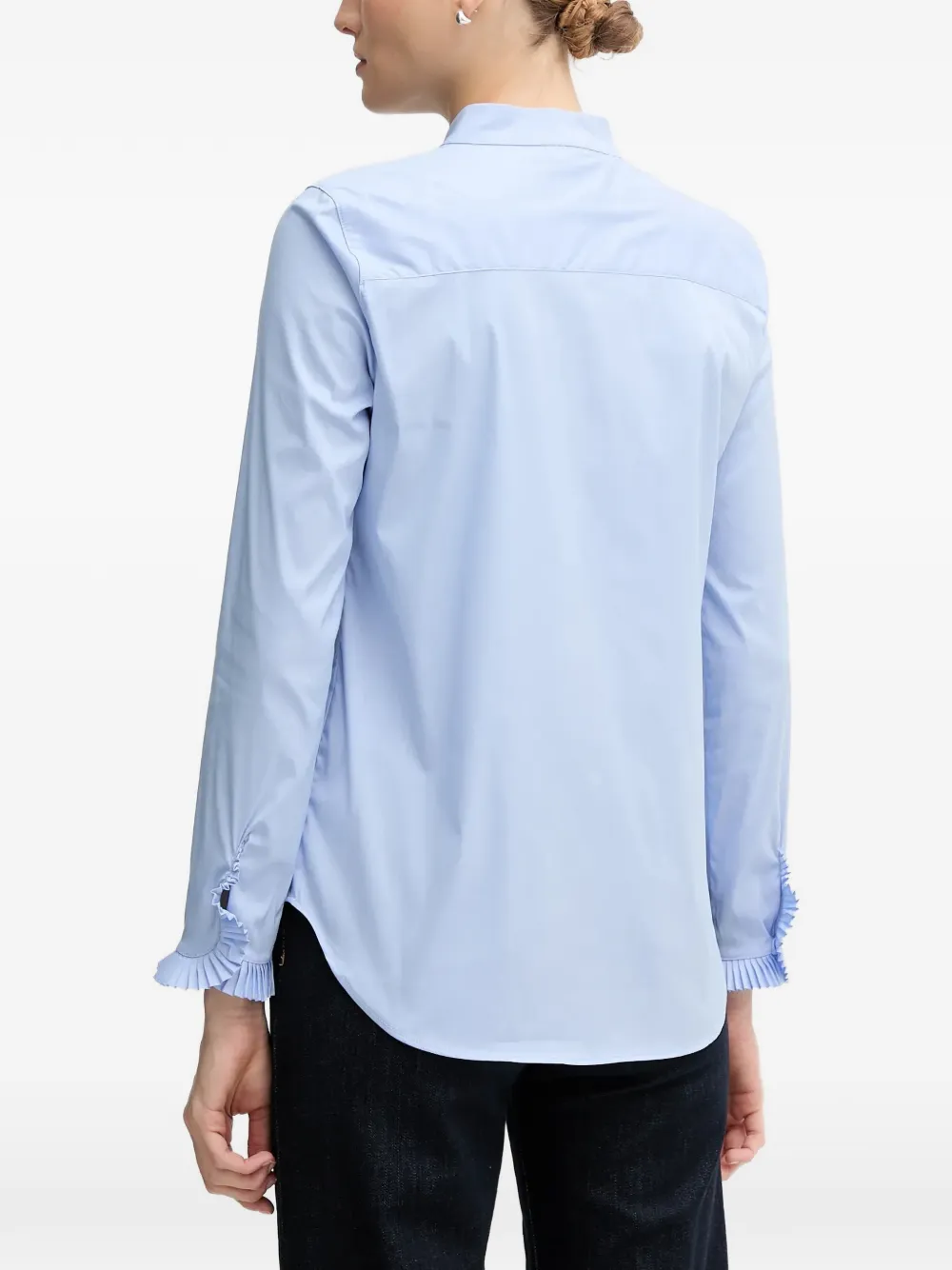 Mos Mosh Shirt met ruches detail Blauw