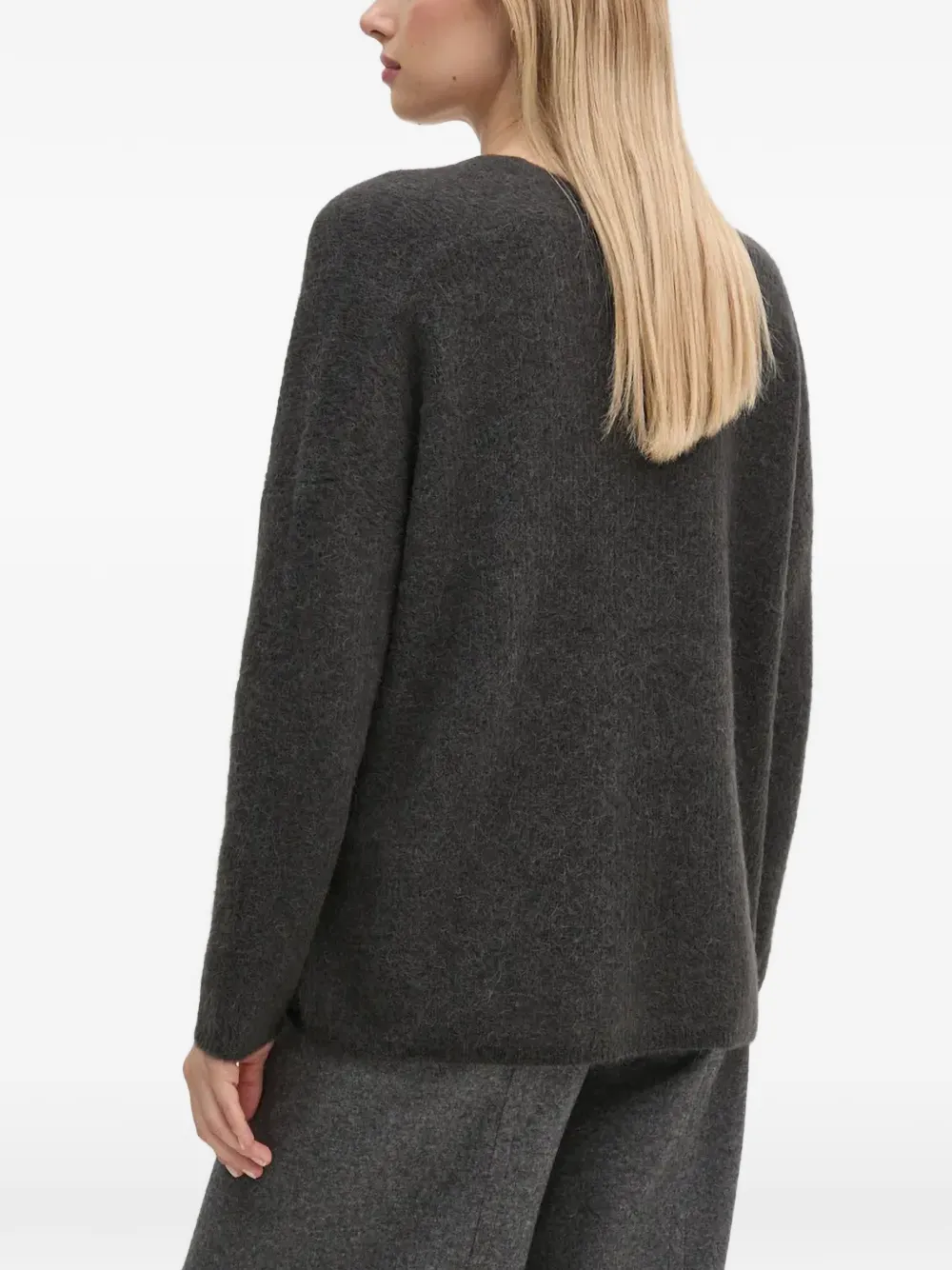  Mos Mosh Pull Thora à Col V - Gris 
