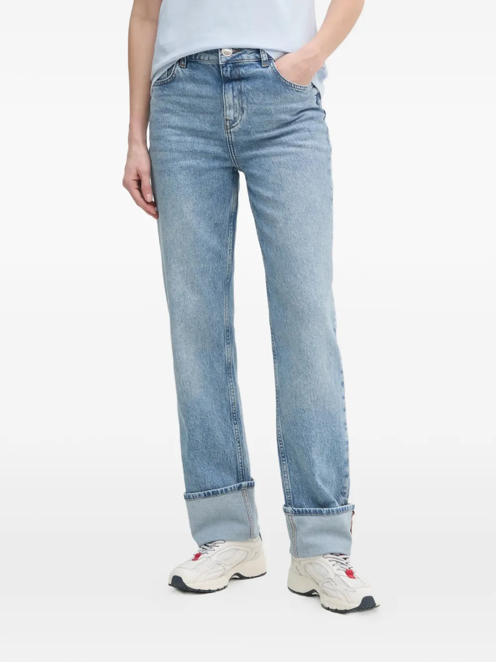 Mos Mosh MMStella Chrome cuffed jeans - Blau