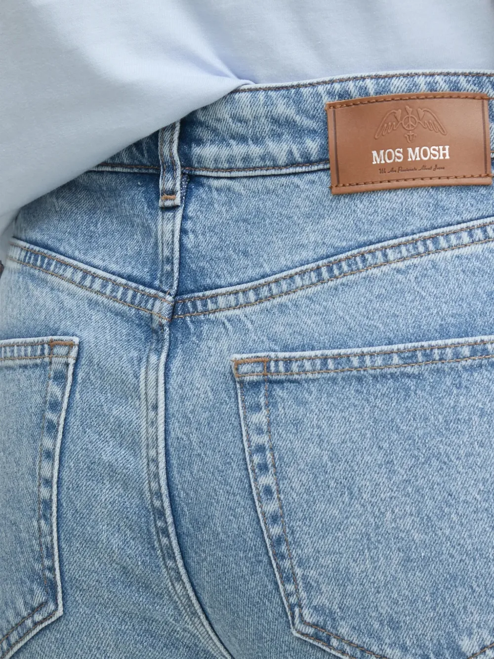 Mos Mosh MMStella Chrome jeans met manchetten Blauw