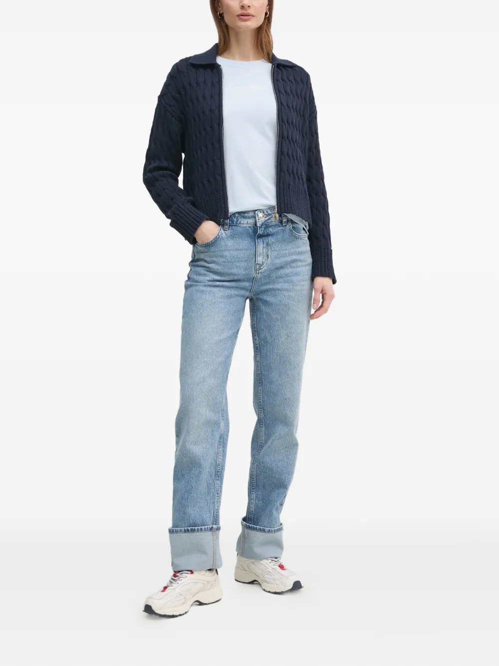 Mos Mosh MMStella Chrome jeans met manchetten Blauw