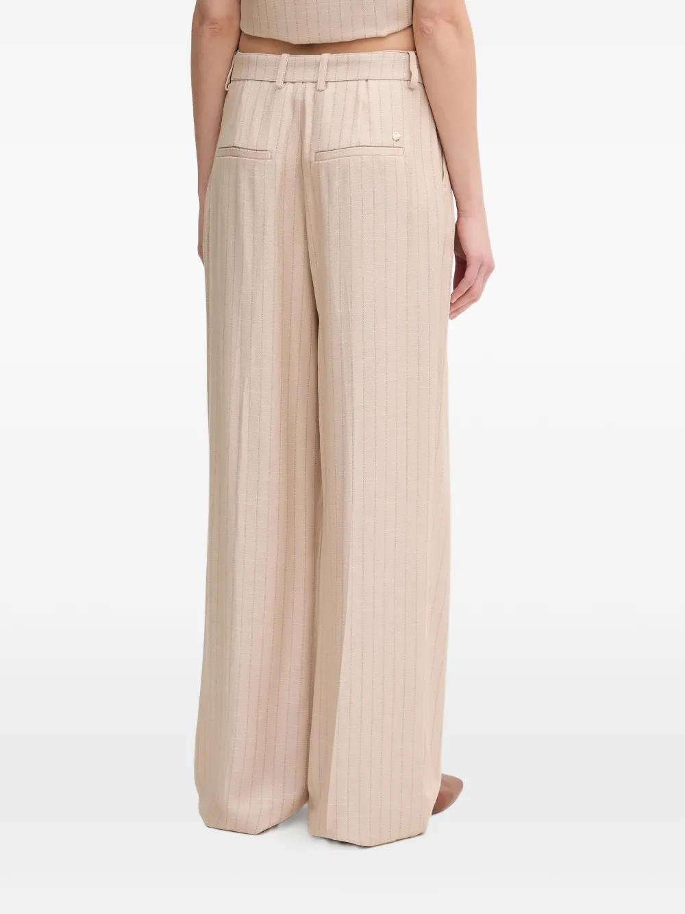  Mos Mosh Pinstripe Trousers - Neutrals 