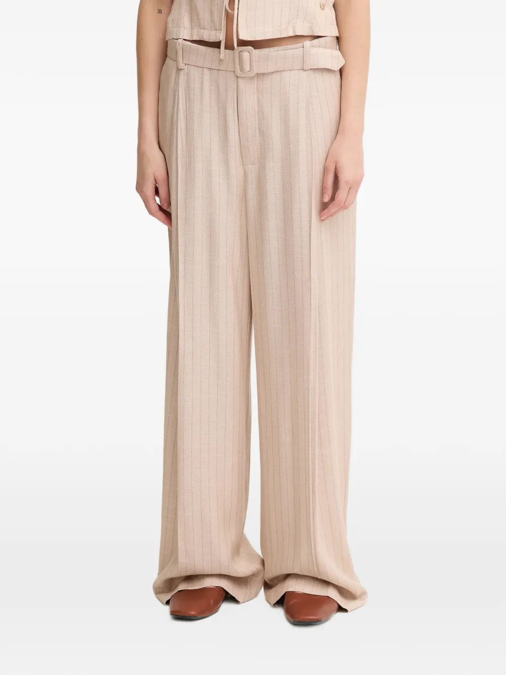 Mos Mosh pinstripe trousers - Toni neutri