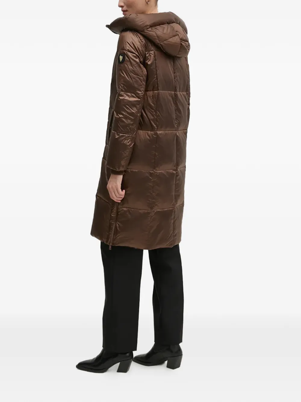  Mos Mosh Hooded Quilted Coat - Brown 
