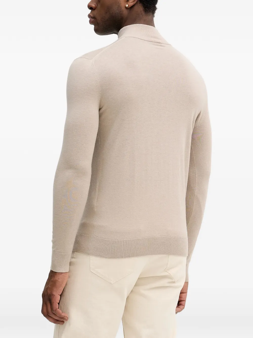  Mos Mosh Mmgadam Half-zip Sweater - Neutrals 