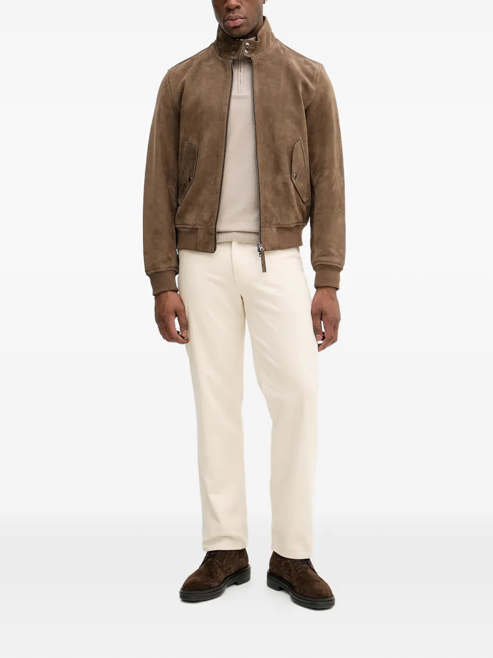  Mos Mosh Mmgadam Half-zip Sweater - Neutrals 