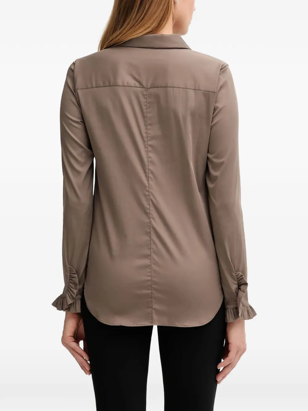  Mos Mosh Mattie Ruffled-cuffs Shirt - Brown 