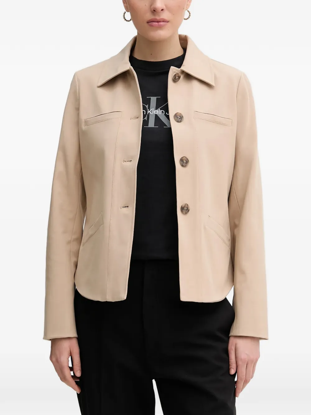 Mos Mosh buttoned welt-pocket jacket - Toni neutri