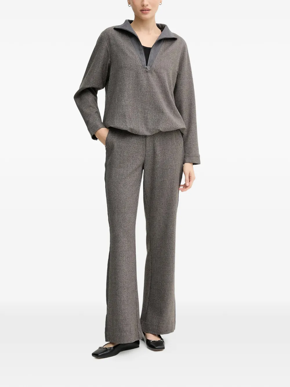  Mos Mosh Side-stripe Trousers - Grey 