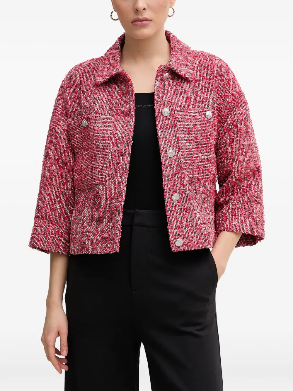 Mos Mosh button weave jacket - Rosso