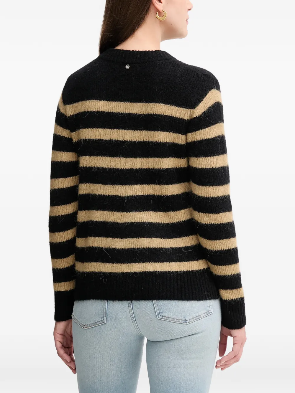  Mos Mosh Mmthora Striped Sweater - Black 