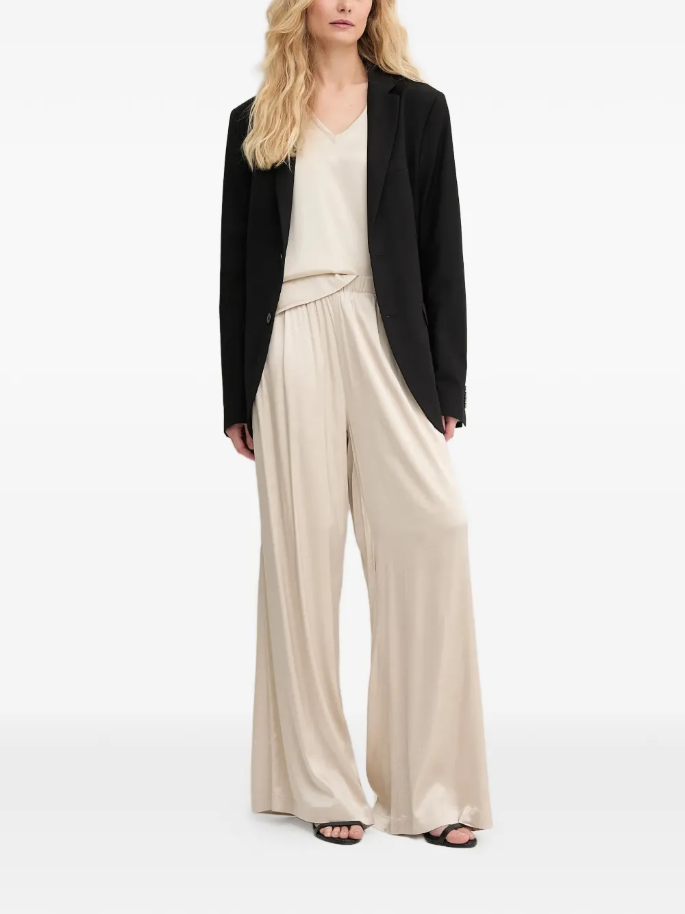 Mos Mosh Mmrita Elasticated-waist Trousers - Neutrals 