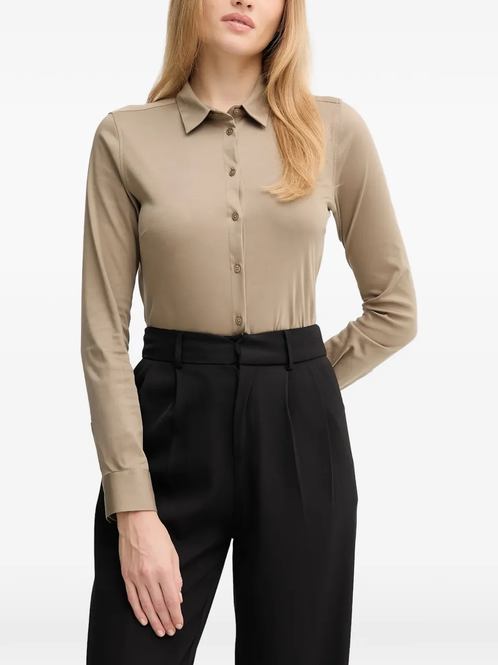 Mos Mosh buttoned long-sleeve shirt - Toni neutri