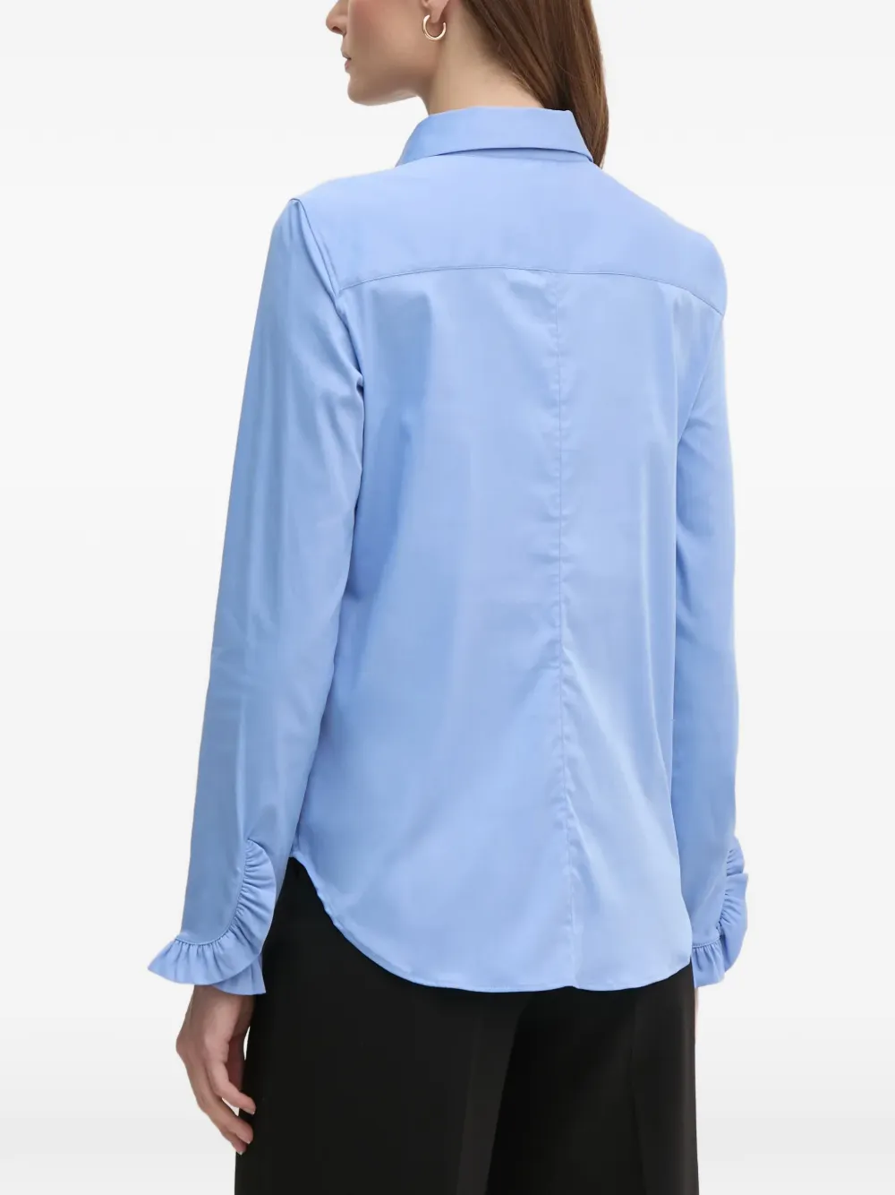  Mos Mosh Mattie Ruffled-cuffs Shirt - Blue 