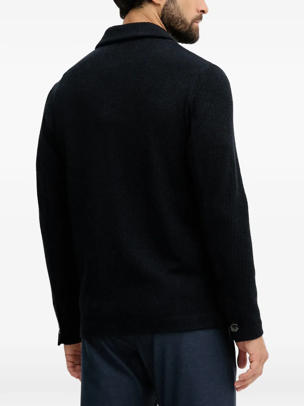  Mos Mosh Austin Buttoned Flap-pocket Shirt - Blue 