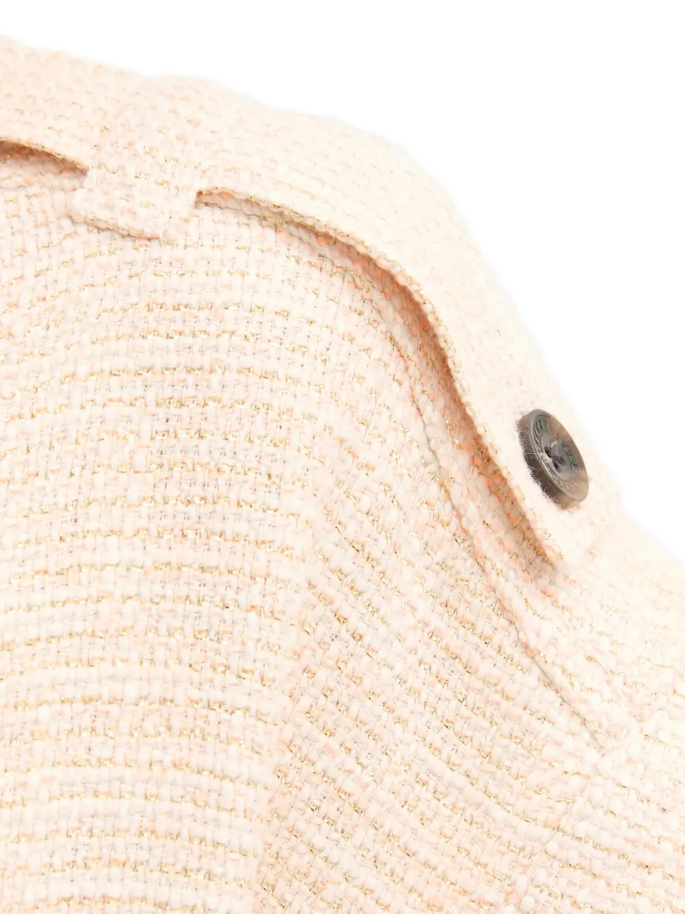 Mos Mosh Overhemd met zak met knoop Beige