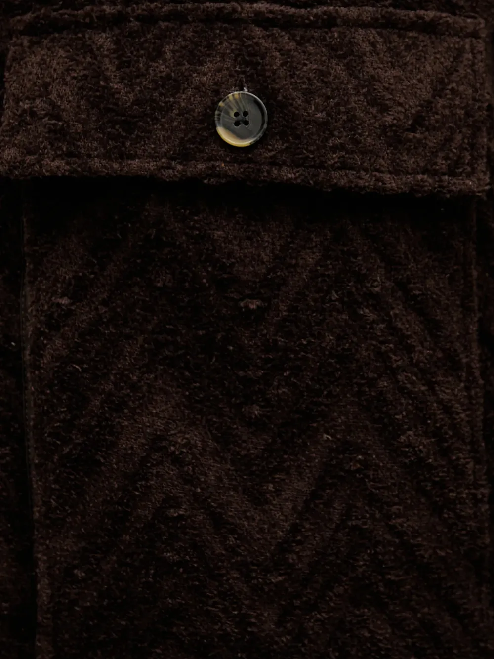 Mos Mosh MGLuis Clair jack met klepzak en jacquard Bruin