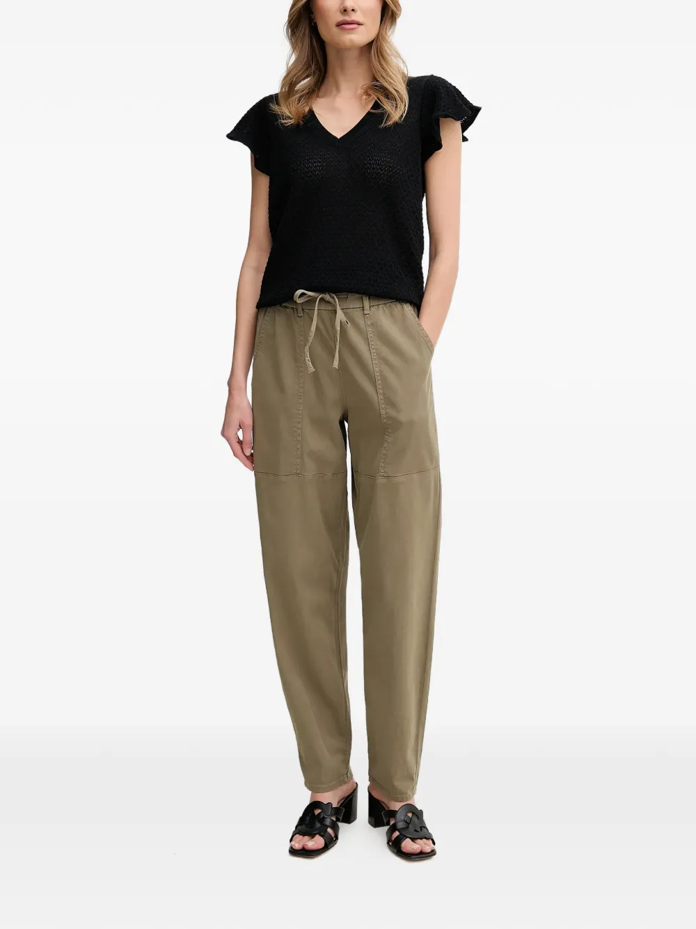  Mos Mosh Drawstring Trousers - Green 
