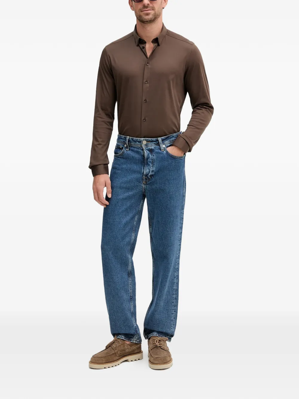 Mos Mosh 마르코 버튼 긴소매 셔츠