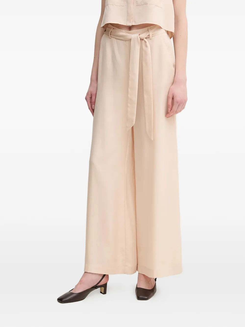 Gaudi tie waist trousers - Toni neutri