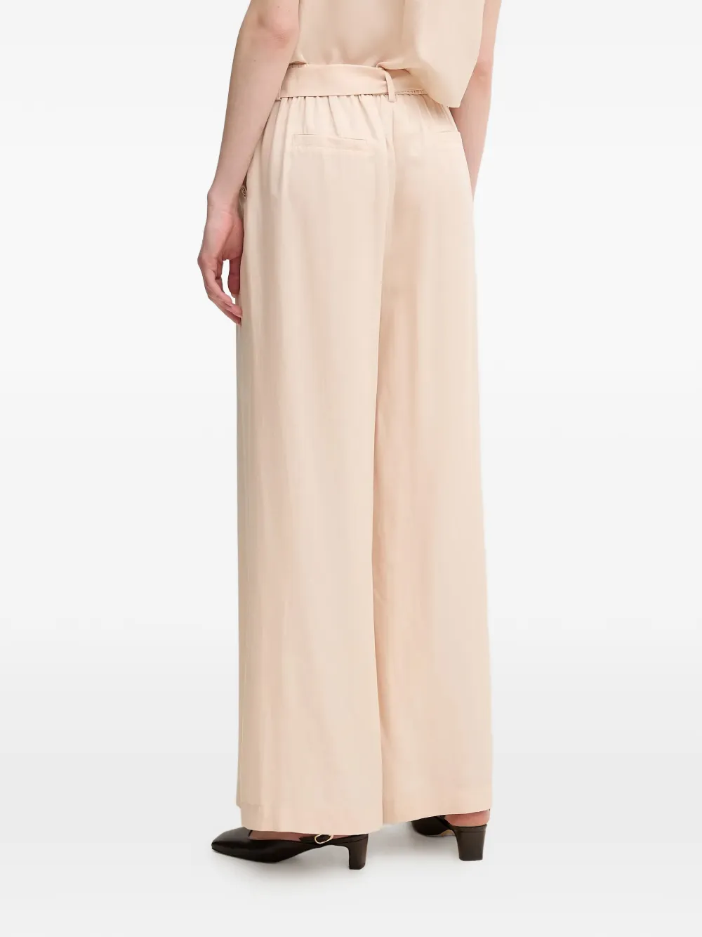 Gaudi Broek met gestrikte taille Beige