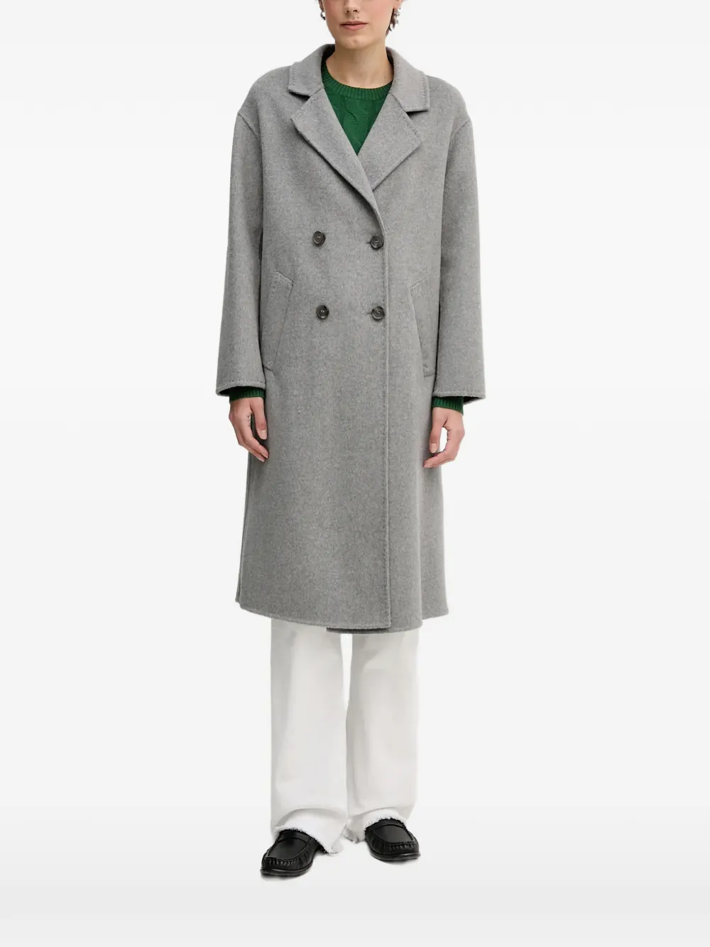 Gaudi double-breasted coat - Grigio