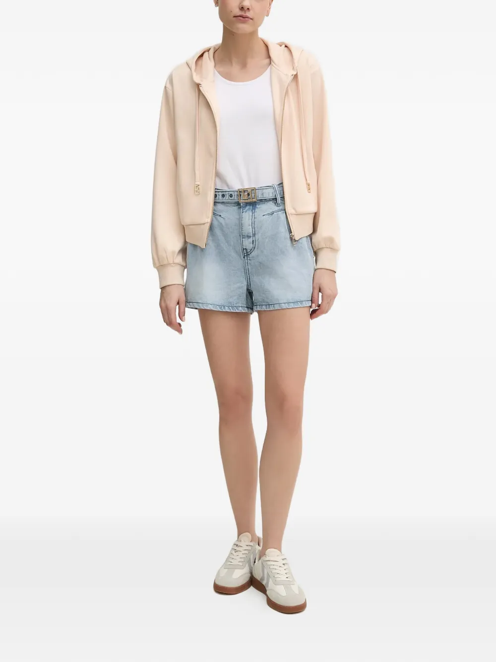  Gaudi Zip-up Hoodie - Neutrals 