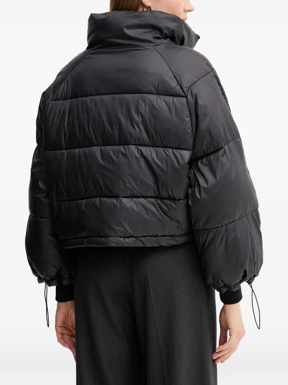  Gaudi Funnel-neck Puffer Jacket - Black 