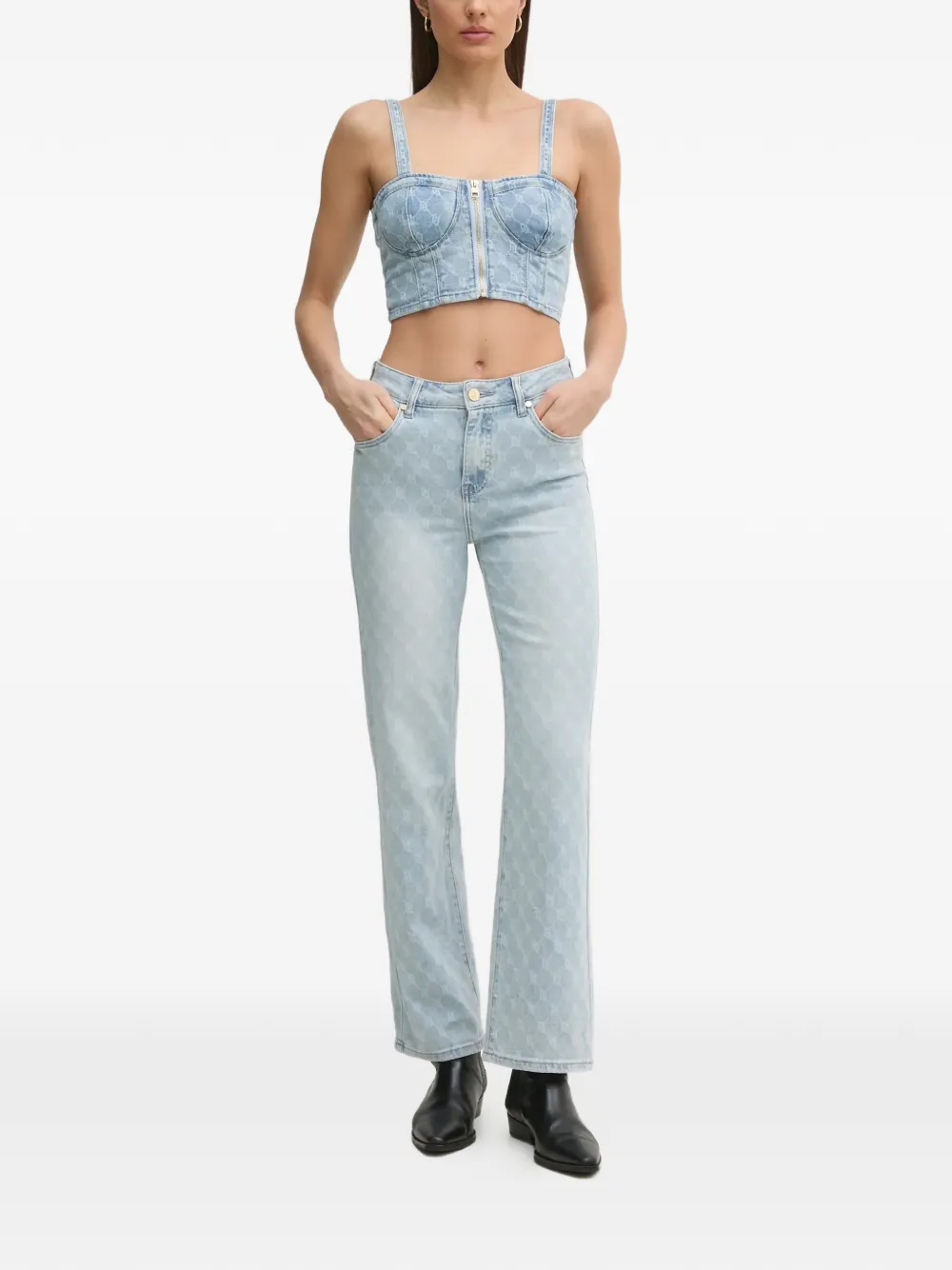 Gaudi Denim top Blauw