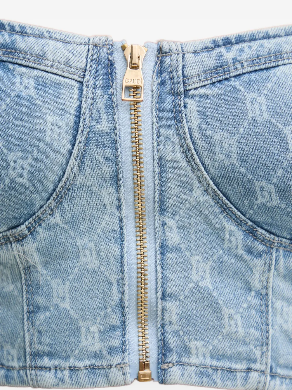 Gaudi Denim top Blauw