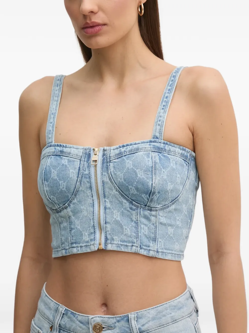 Gaudi Denim top Blauw