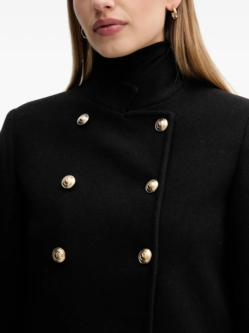 Gaudi Blazer met dubbele rij knopen Zwart