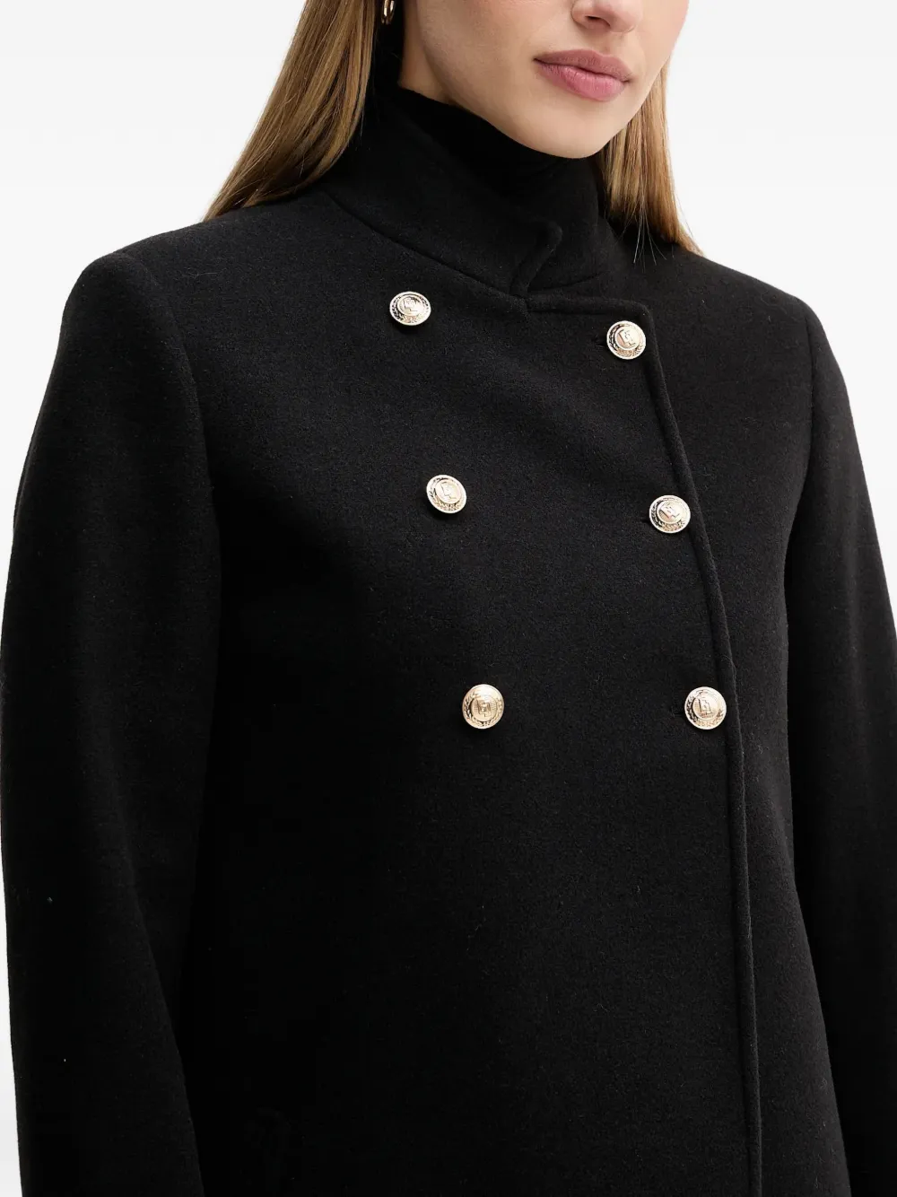 Gaudi Blazer met dubbele rij knopen Zwart