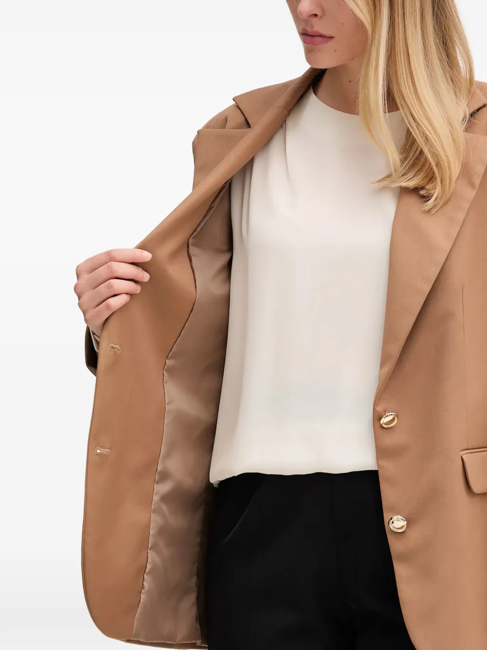 Button Notched Blazer