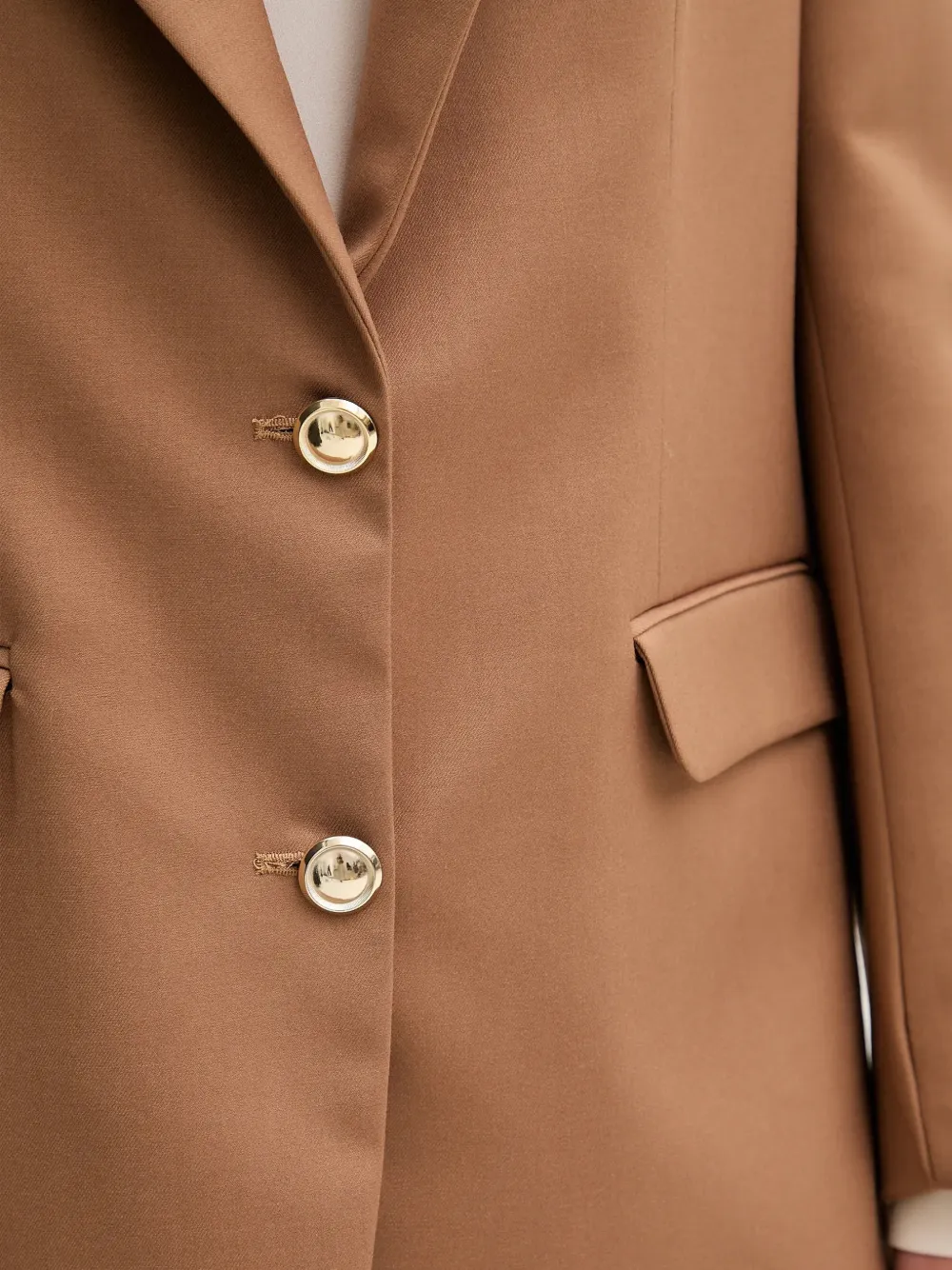 Button Notched Blazer