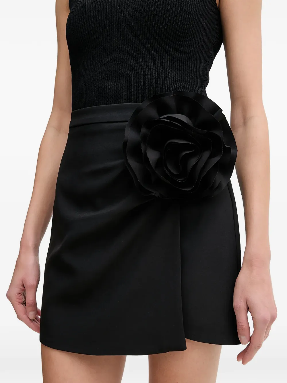  Gaudi Floral Mini Skirt - Black 