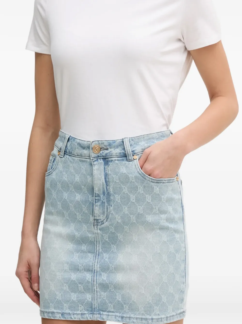 Gaudi Mini-rok met patroon Blauw