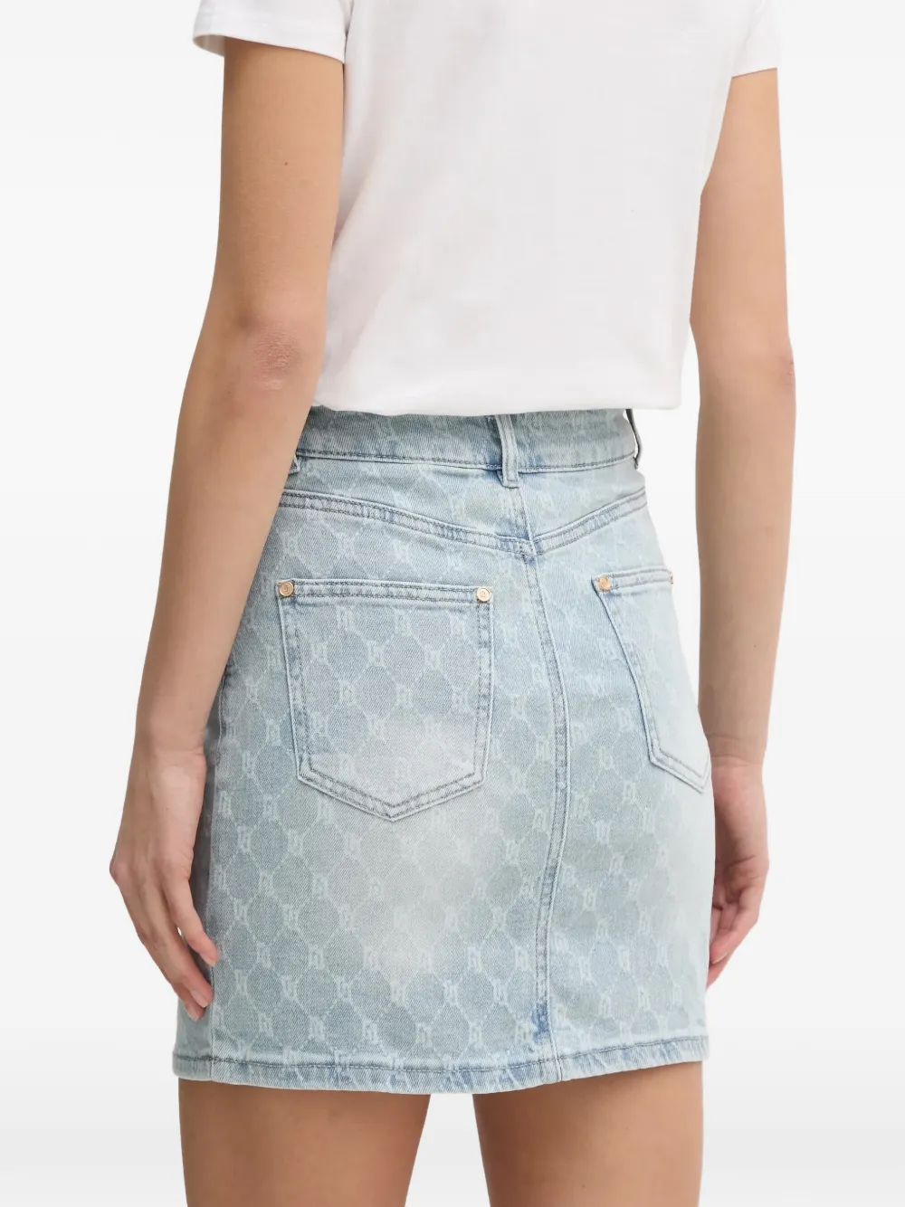  Gaudi Patterned Mini Skirt - Blue 