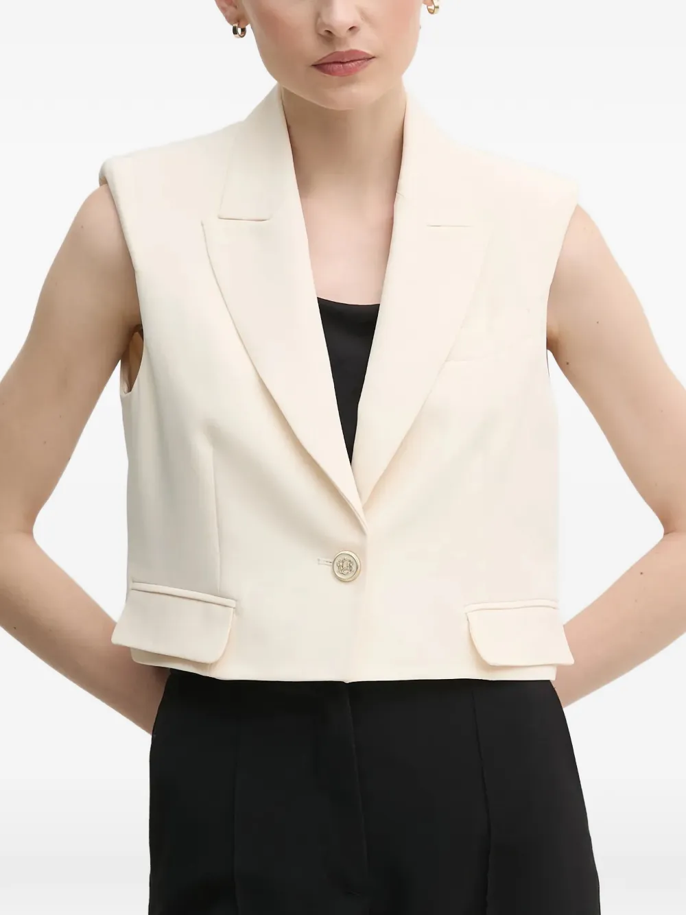 Gaudi button-fastening waistcoat - Neutrals