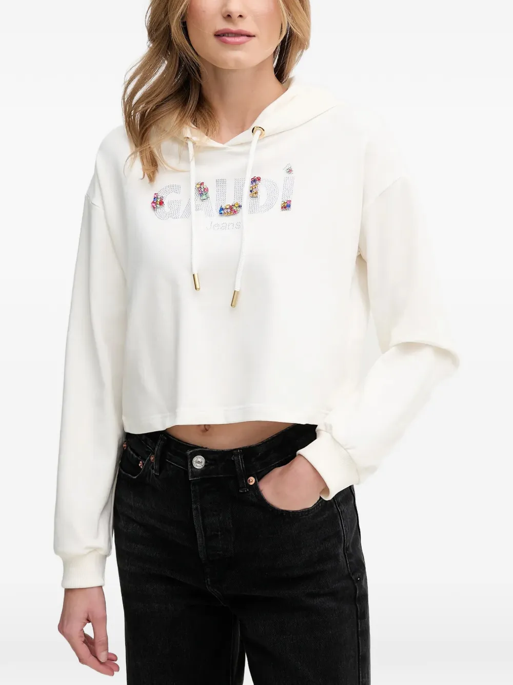 Gaudi logo hoodie - Toni neutri