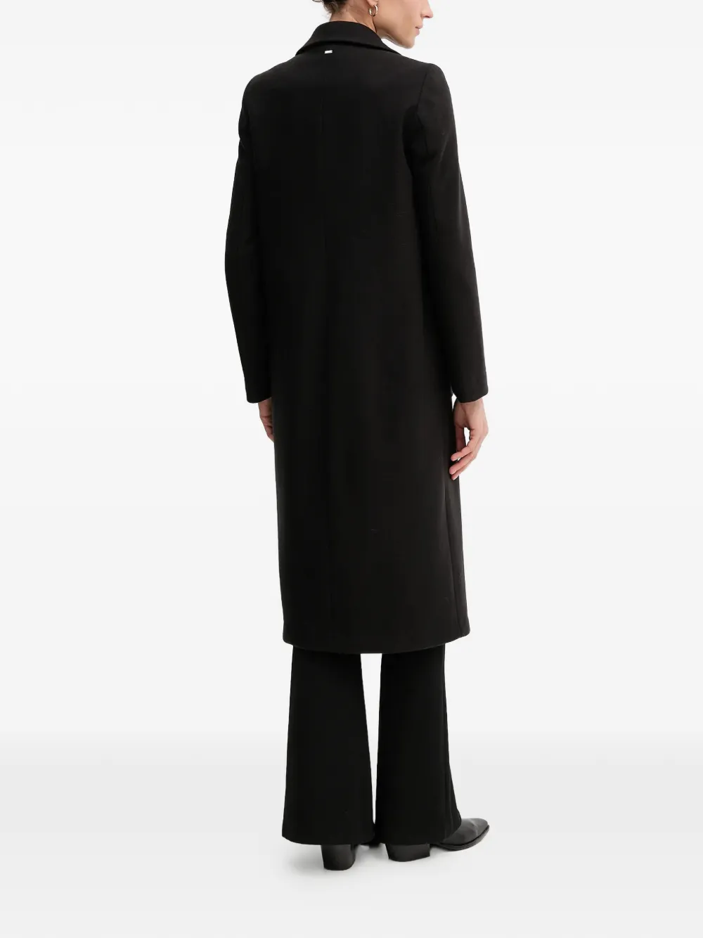  Gaudi Button-up Double-breasted Coat - Black 
