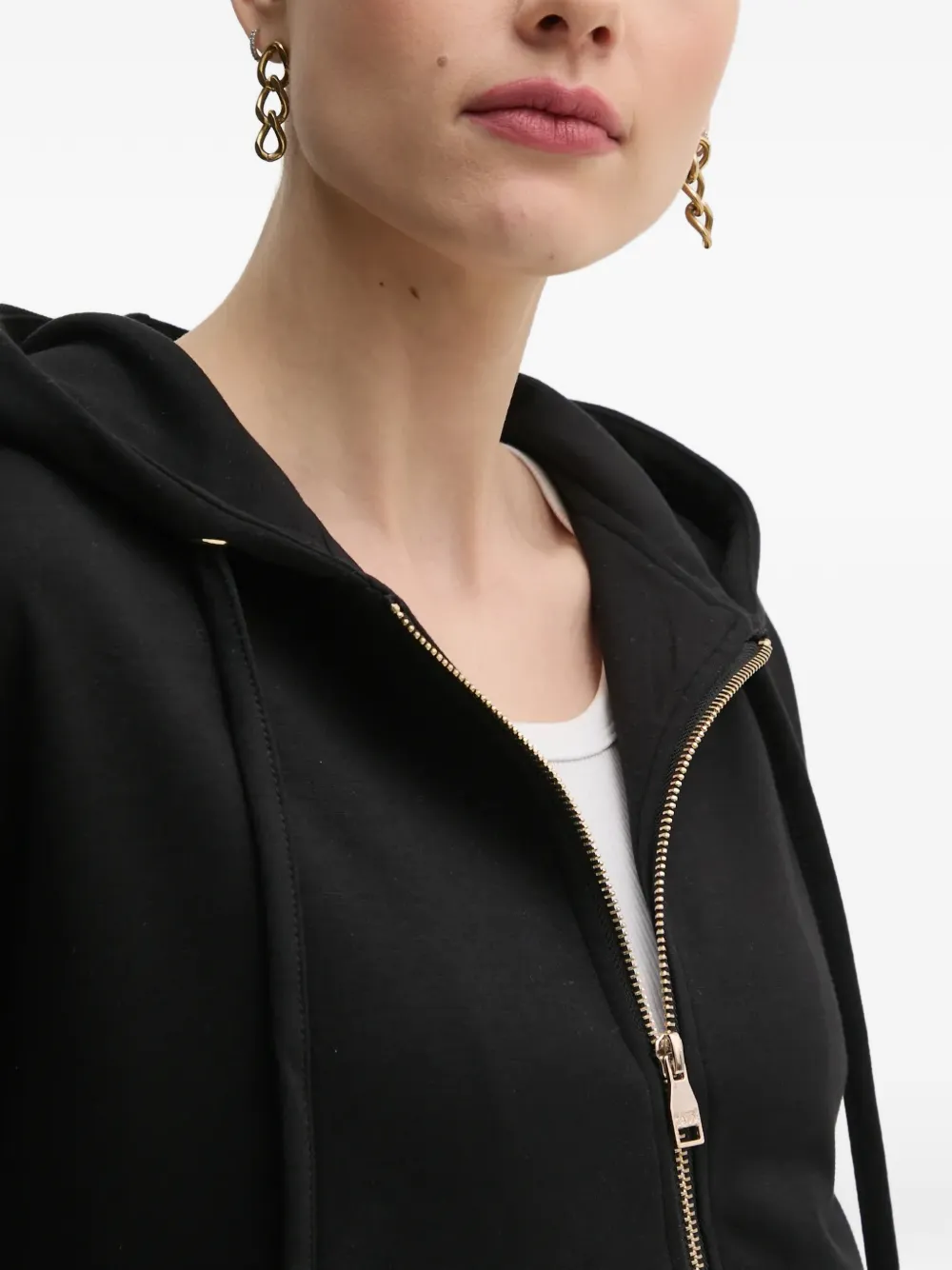 Gaudi Hoodie met rits Zwart